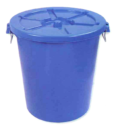 107521 110L Round Bin with Cover